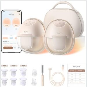 New Open Box Eufy Hands Free Breast Pump Set
